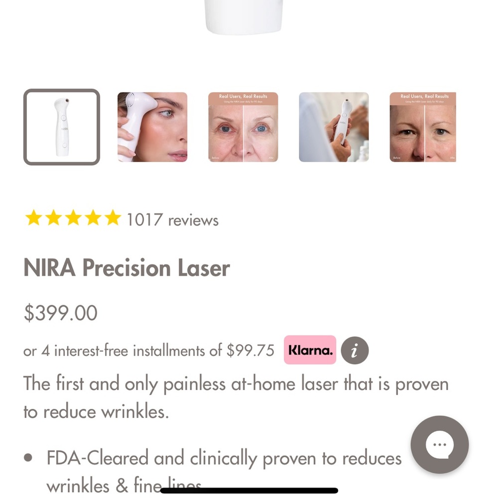 Nira Skin Care Laser -Sold out!